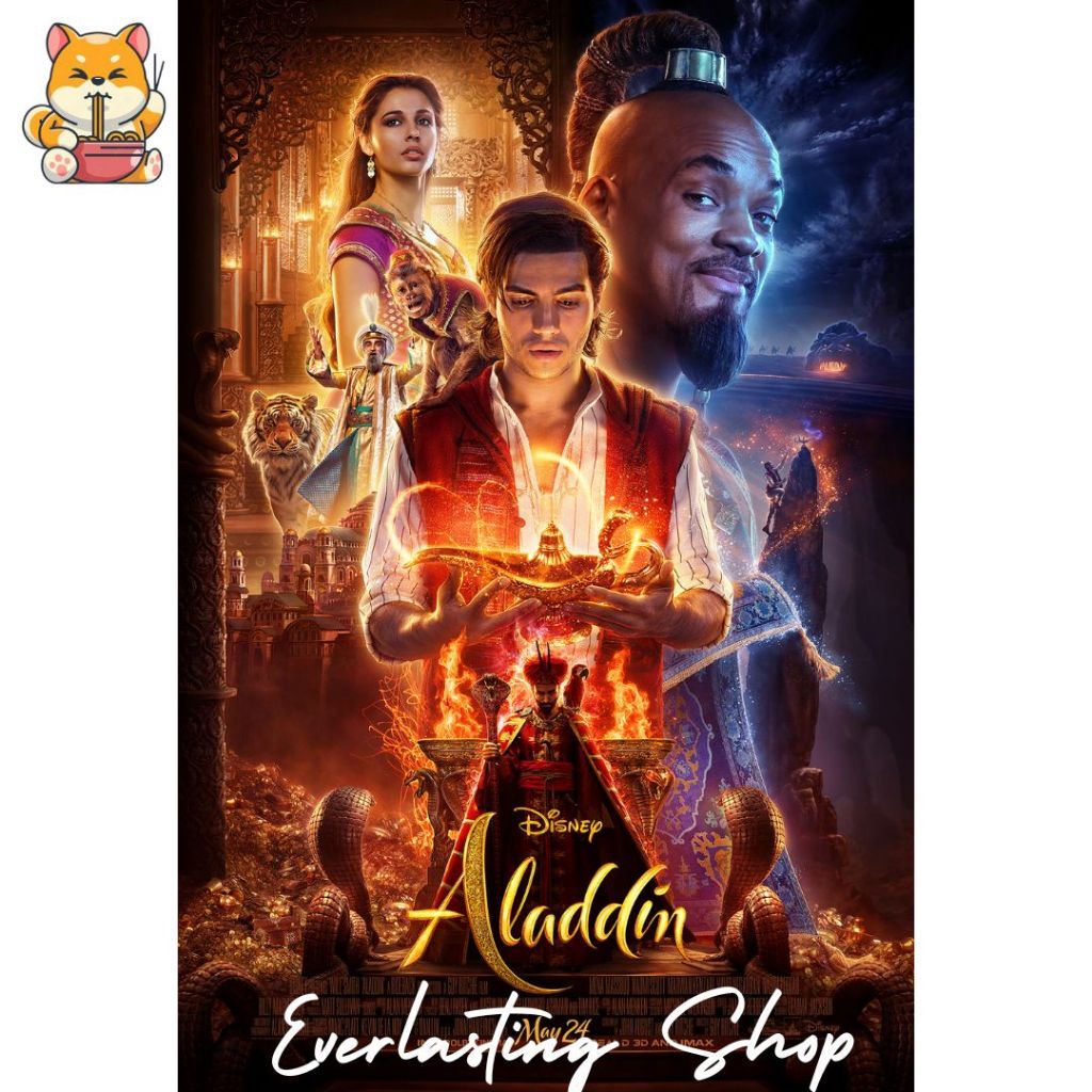 DVD Kaset Drama Amerika Aladdin 2019 American Movie Film Romance Roman Arabian Night A Whole New Wor