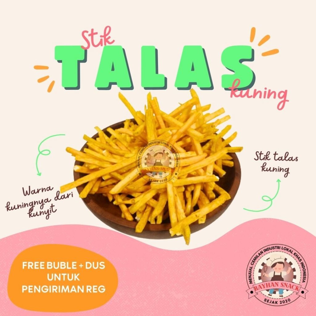 

Keripik Stik Talas - 250Gr Keripik Stik Talas Stick Talas Bogor Stick tales