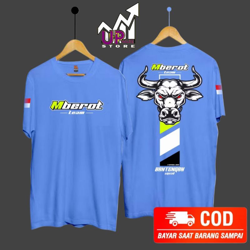 BAJU KAOS MBEROT/ KAOS MBEROT DEWASA/ KAOS BANTENGAN MBEROT//BANTENGAN MBEROT// KAOS BIG SIZE