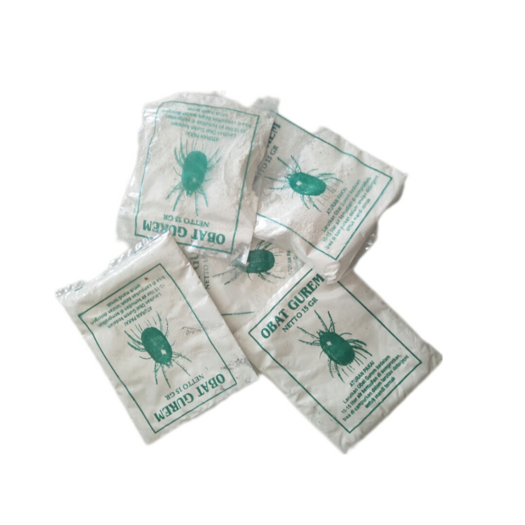 Obat Gurem 15 gr / Pembasmi Kutu Gurem Semut Kecoa pada ayam atau unggas lainya