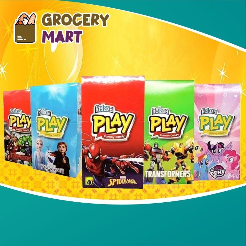 

(BOX) Relaxa PLAY Gummy Candy Permen Jelly Isi 12Pcs