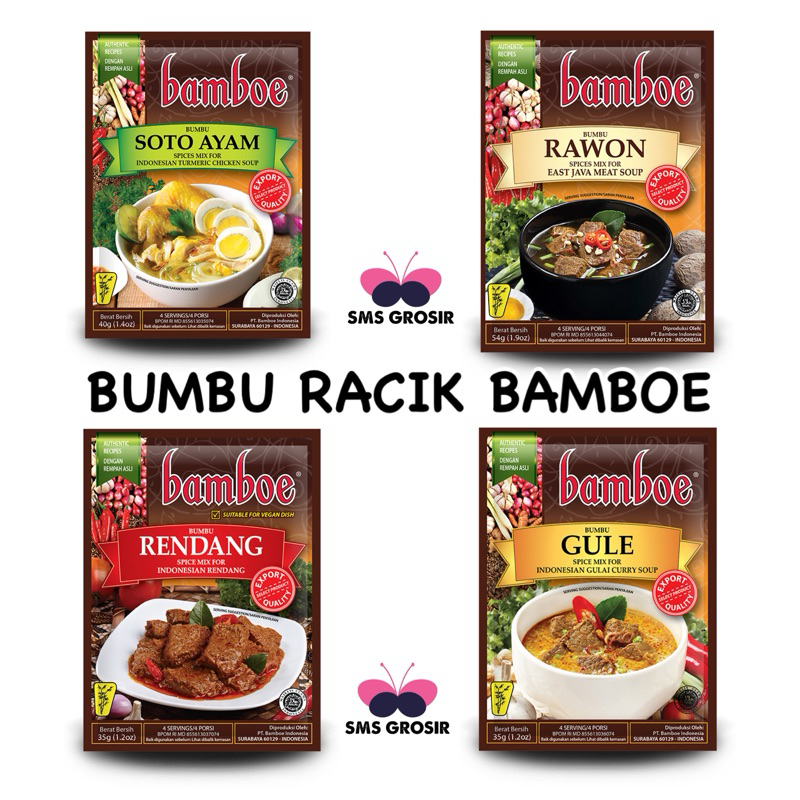 BAMBOE bumbu racik/ bamboe soto /bamboe rendang / bamboe gulai gule / bamboe soto ayam