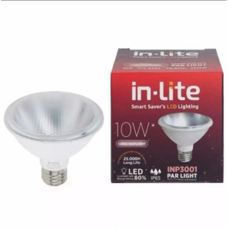 In-Lite Lampu PAR30 LED 10W Cool Day Light / Par30 Led 10 Watt Putih INP3001 Inlite