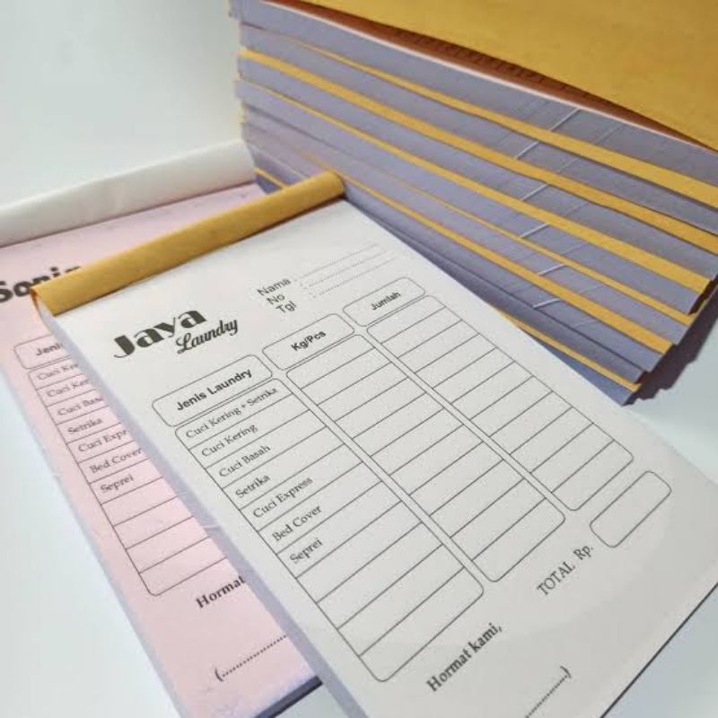 

cetak costum buku nota 1ply 2ply 3ply nota jualan nota olshop
