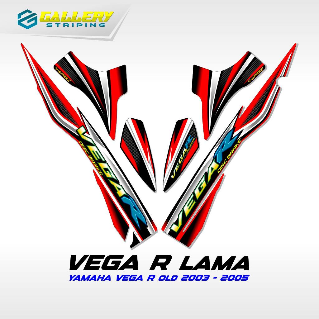 Striping Vega R Lama Motif 7 Stiker Vega R Sticker Vega Rr Setriping Vega R New Zr Variasi Ori