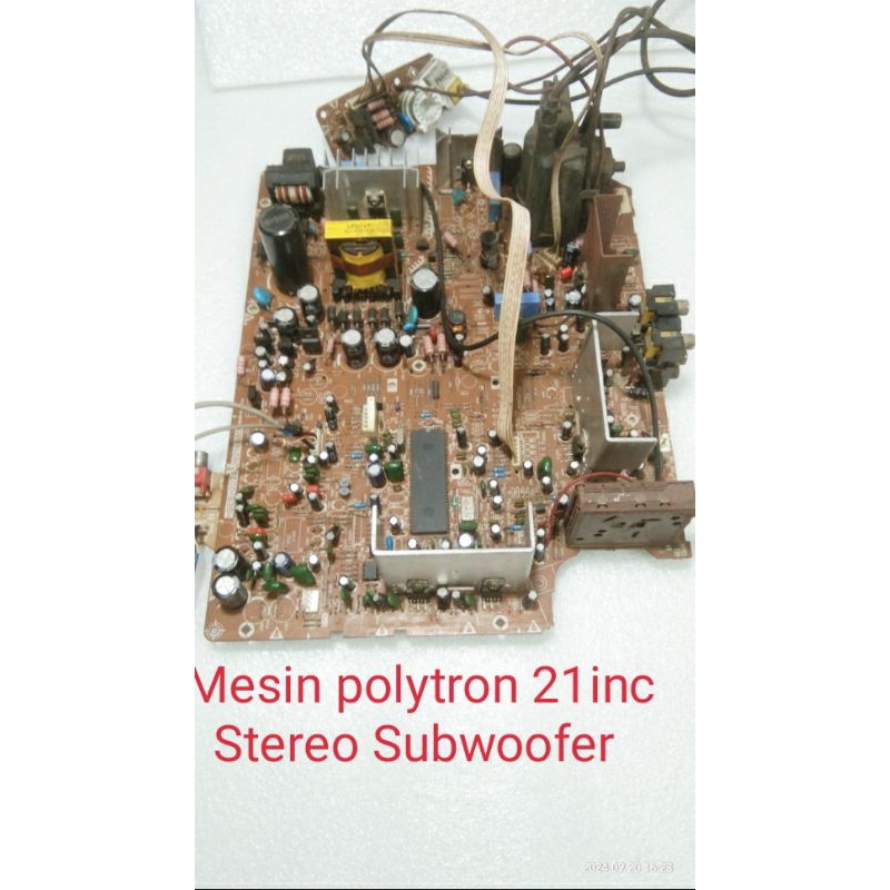 MESIN TV POLYTRON 21 INCH STEREO SUB WOOFER