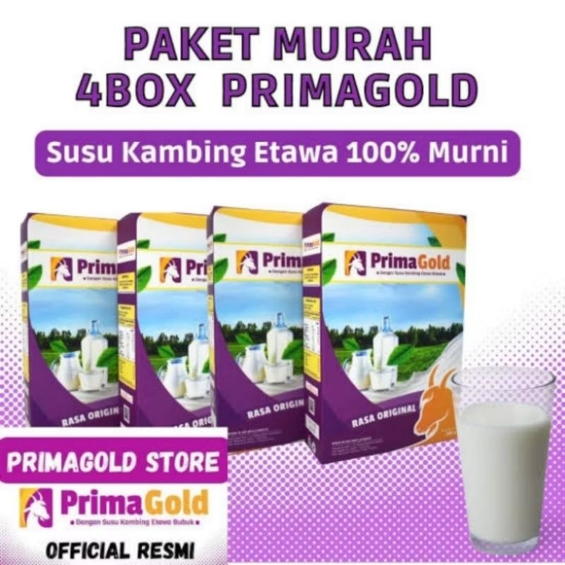 

SUSU ETAWA PRIMA GOLD ORIGINAL PAKET HEMAT 4 BOX