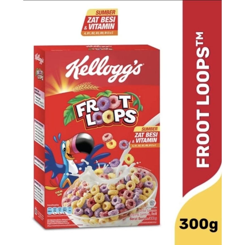 

Kellogs Coco Pops Sereal 350gr Atau Froots Loop 300gr (TIDAK BISA COD)