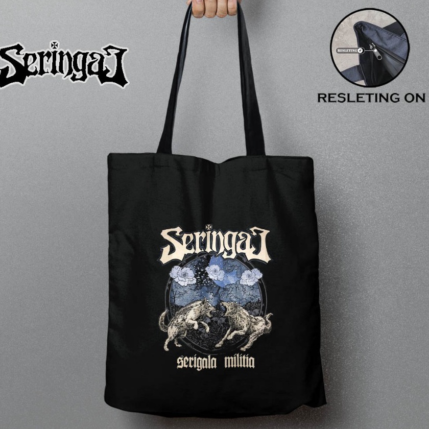 HJ6 Totebag Seringai  Totebag Tas Pria Wanita Band Seringai THD