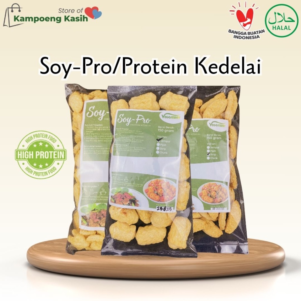 

Soy-Pro / Protein Nabati Pengganti Daging / Proteina