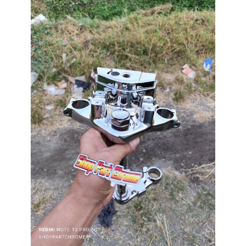 T/Segitiga atas Bawah DIAMETER AS 31 Tiger revo ORIGINAL CROM CELUP