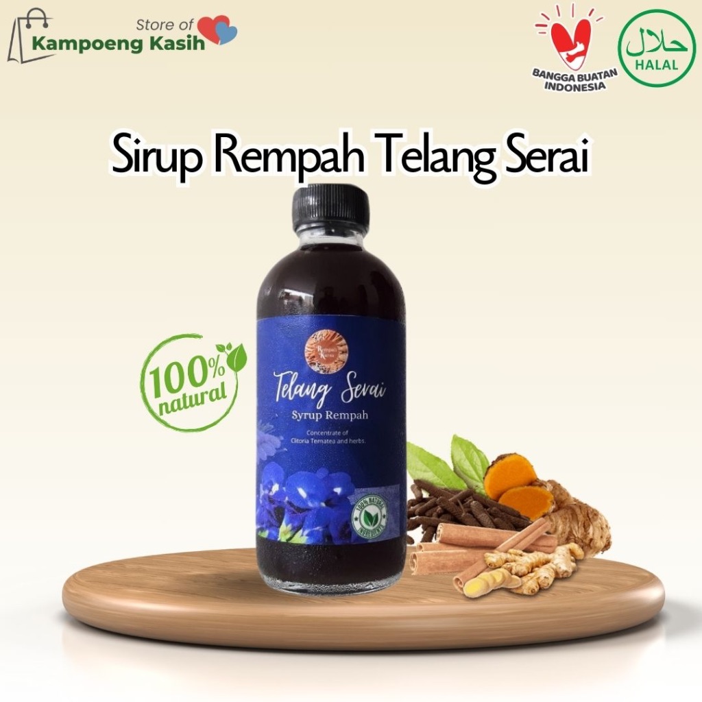 

Sirup RempahTelang Serai / Jamu Telang Serai