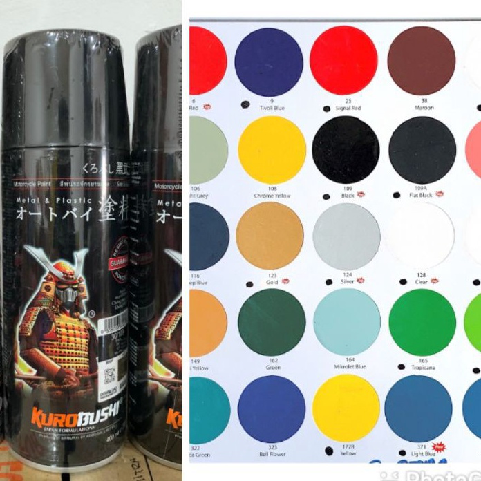 

BERLIMPAH DISKON CAT SEMPROT SAMURAI PYLOX KUROBUSHI CAT SEMPROT MOTOR EPOXY PAINT REMOVER SAMURAI