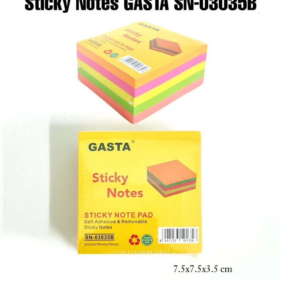 

TEKNOLOGI TERKINI SOS Sticky Note 3x34 Raiow Stick NoteNotes Tempel