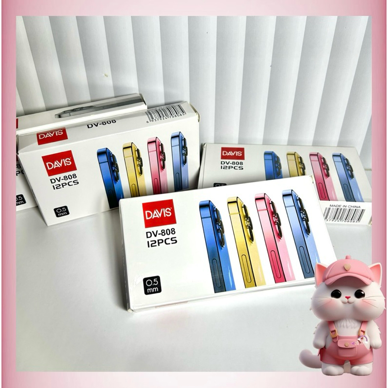 

N67 Gel Pen Apple 808 / Pulpen Davis Apple Lucu Aesthetic (12pcs)