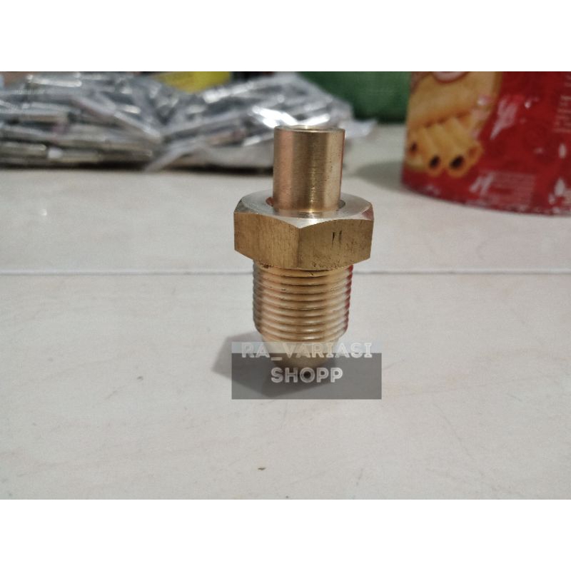 Nepel Oksigen Las atau Drat Sepasang Kuningan Batangan