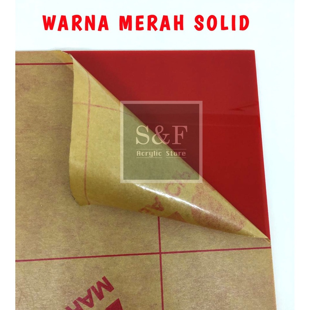 Diskon 4  Rp75 AKRILIK 2MM MERAH UKURAN A4  ACRYLIC LEMBARAN  AKRILIK POTONGAN  AKRILIK WARNA AKRILI