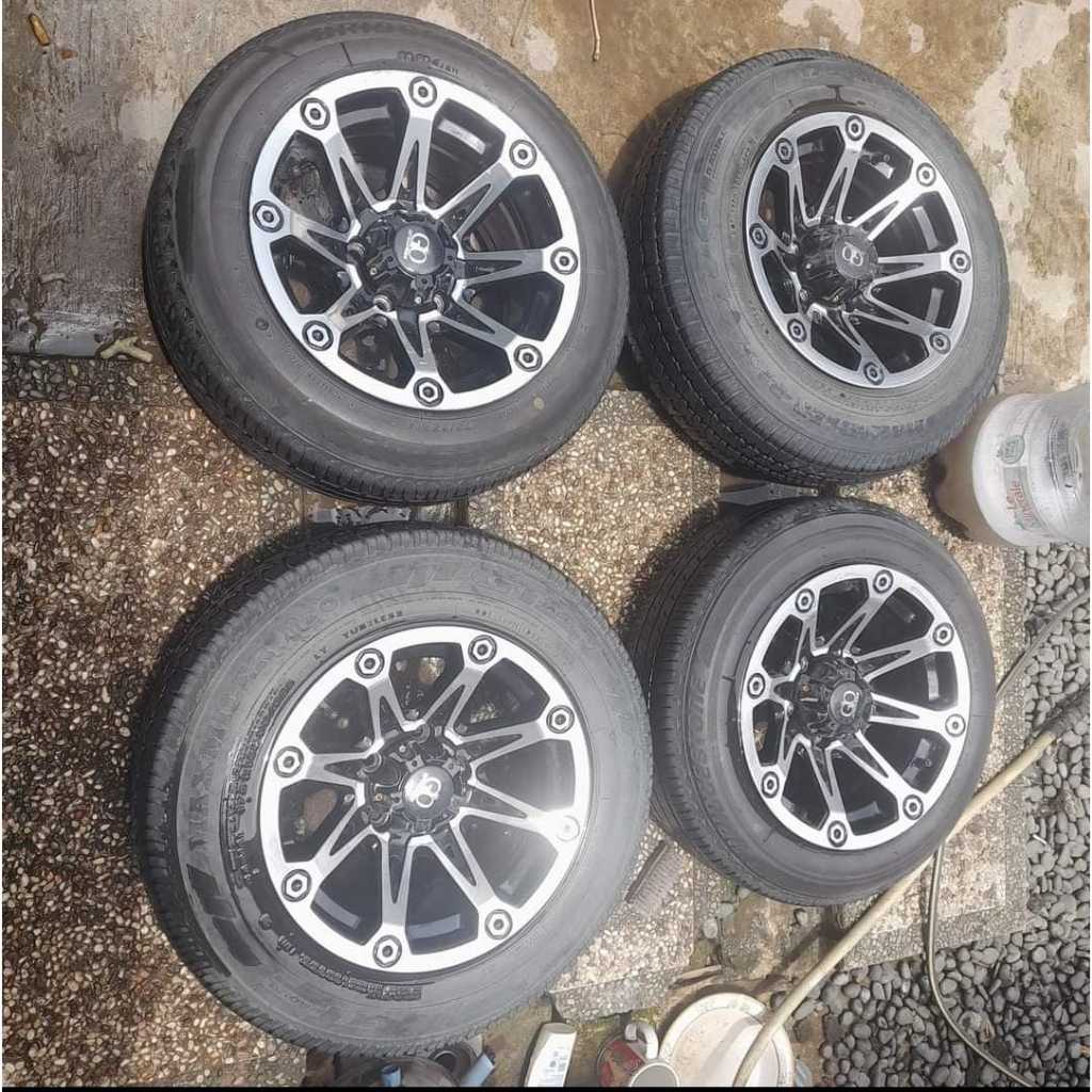 VELG MOBIL BEKAS  GIO R14X7 5X114ET15 B-P + BAN GT(2)BS(2) 175 45 R1 VELG UNTUK MOBIL GRANMAX L300 A