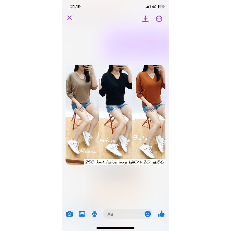 258 atasan rajut 125