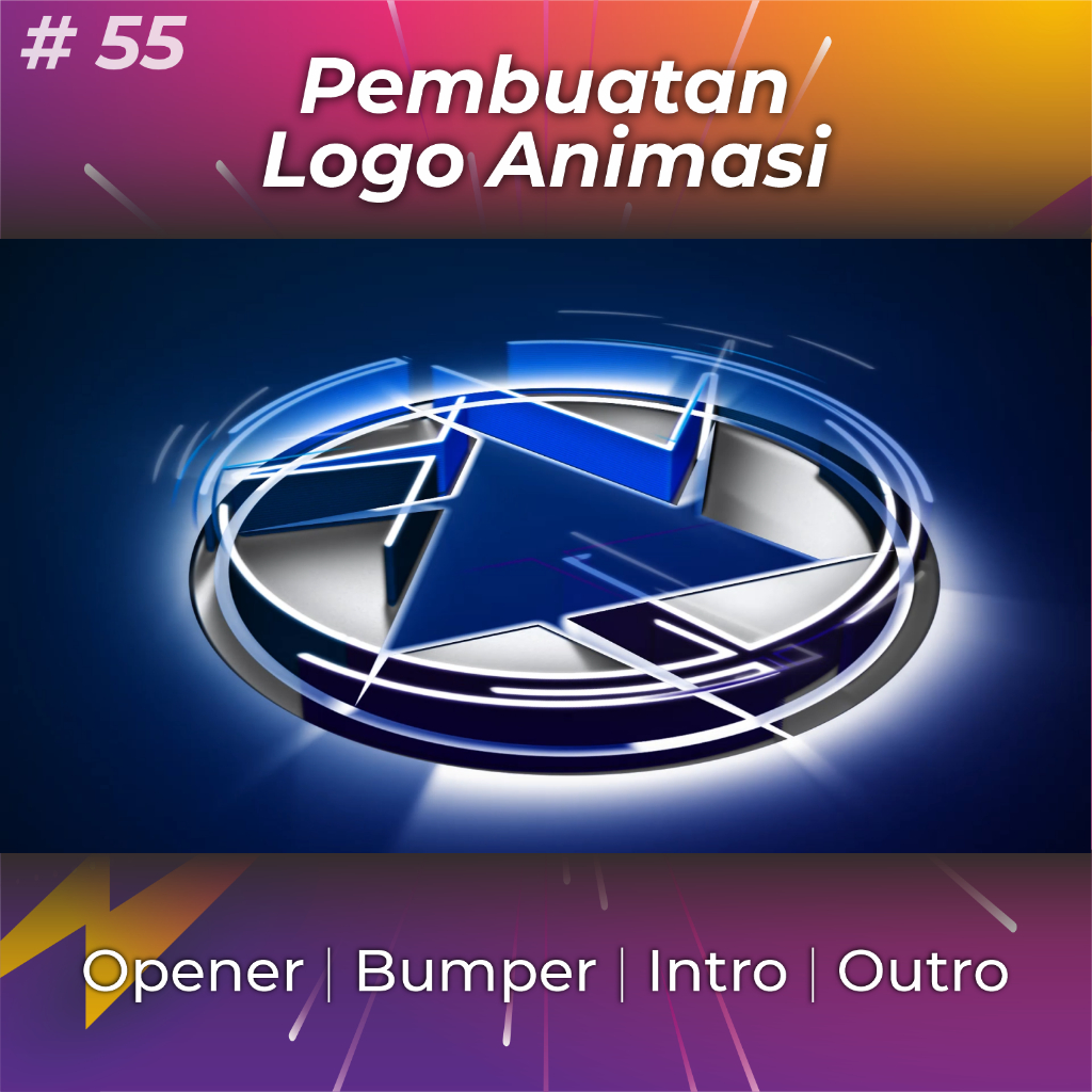 Jasa Pembuatan Video Animasi Opening Intro Outro Logo untuk Youtube Instagram Tiktok