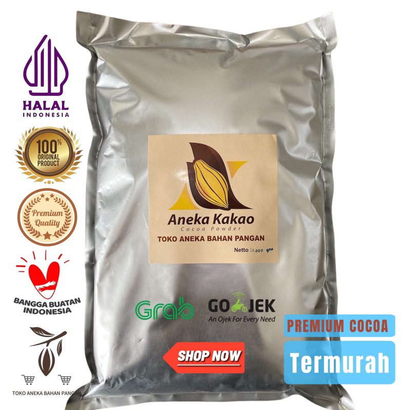 

ANEKA KAKAO AK 902 SEMI BLACK COKLAT BUBUK 1 kg/500 gr