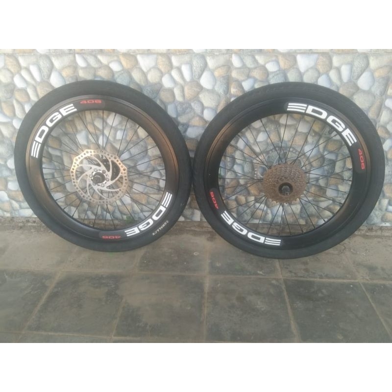 wheelset velg EDGE sepeda 20 bmx sepeda lipat minion