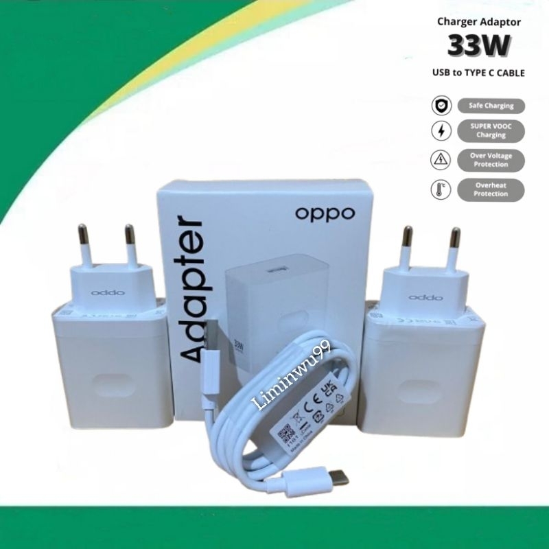 Adaptor kepala Charger Casan Oppo SUPER VOOC 33W