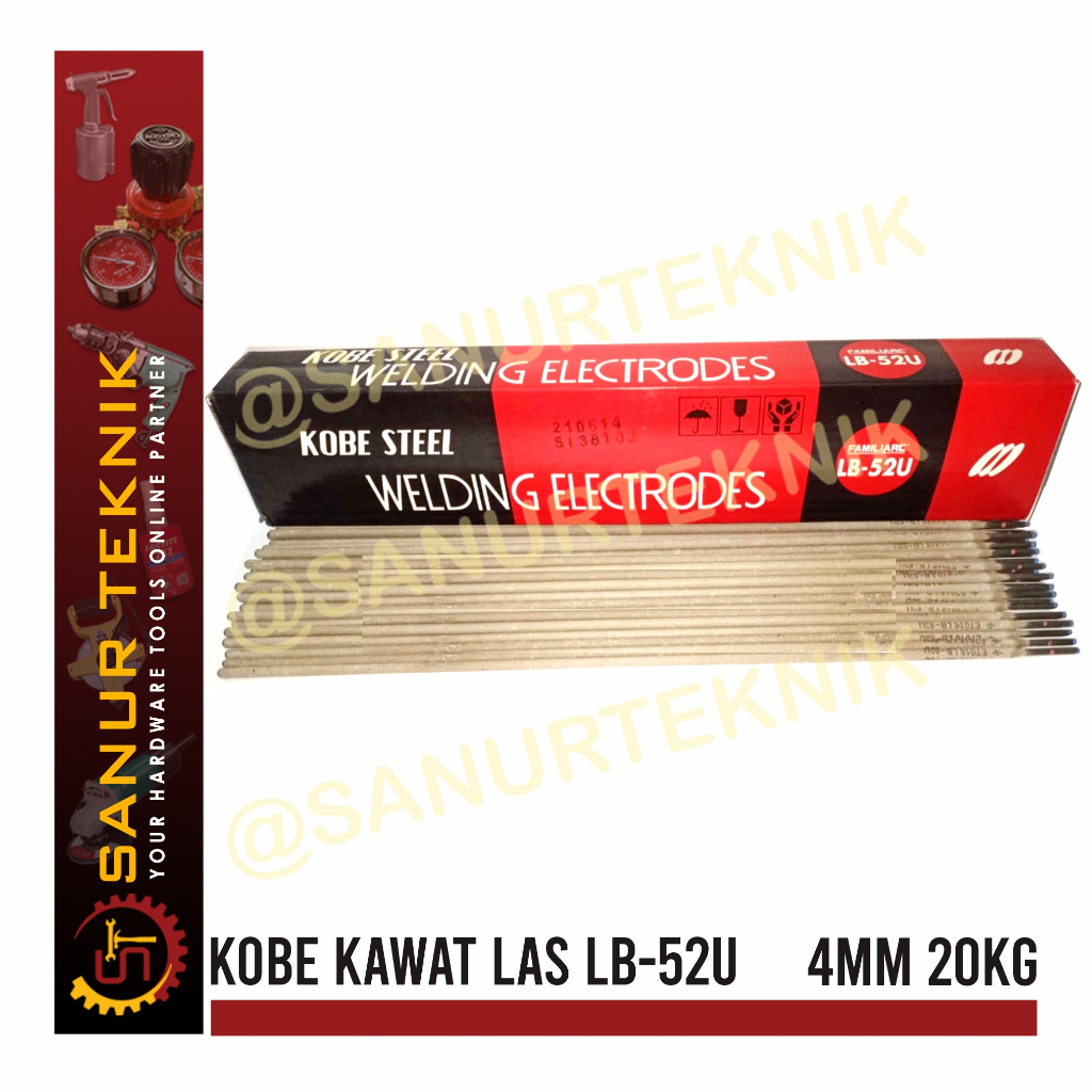 KOBE STEEL Kawat Las Listrik LB-52U LB52U 4mm 4 mm 20KG 20 KG