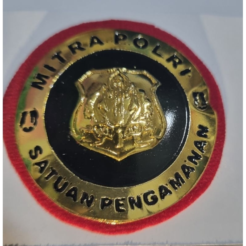 PIN MITRA POLRI SATPAM KUNING