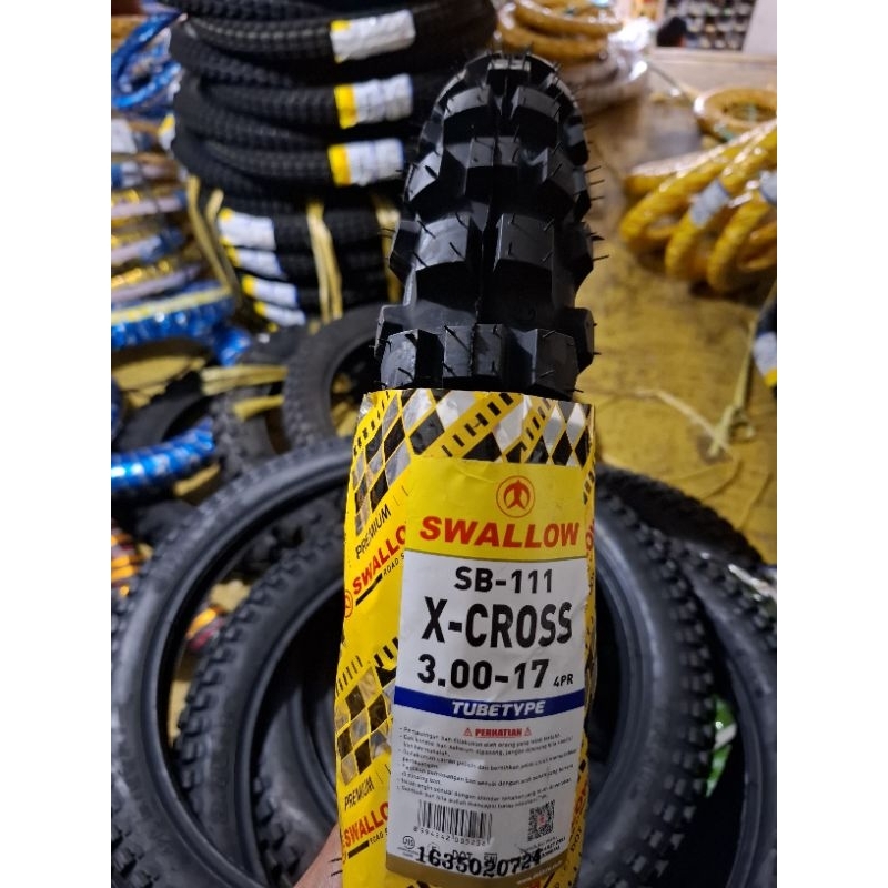 ban luar 300-17 x-cross swallow 300 ring 17 batik tahu cros swallo