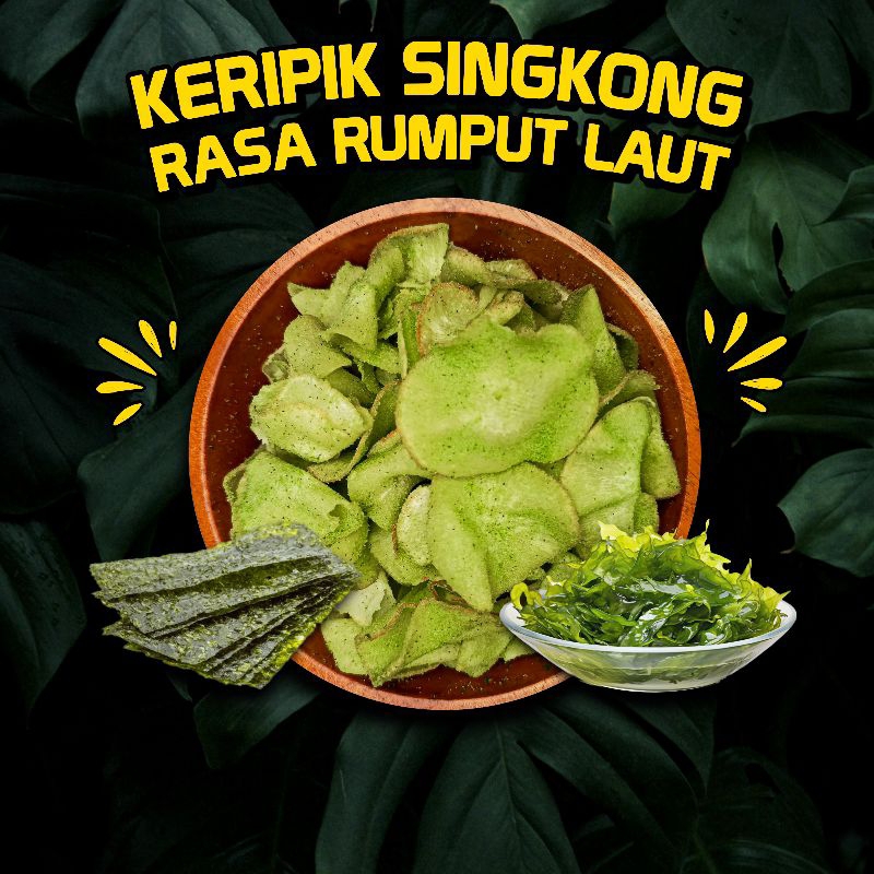 

Keripik Singkong Rasa Rumput Laut