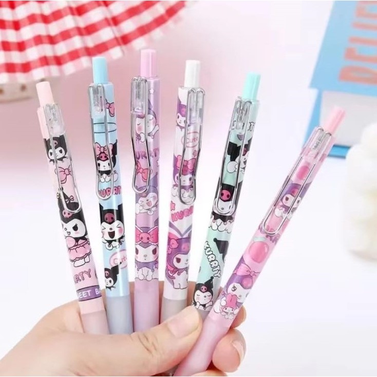

Gelpen Cetek Sanrio Kuromi Alat Tulis Stationary Ballpoint Bolpoin Pulpen