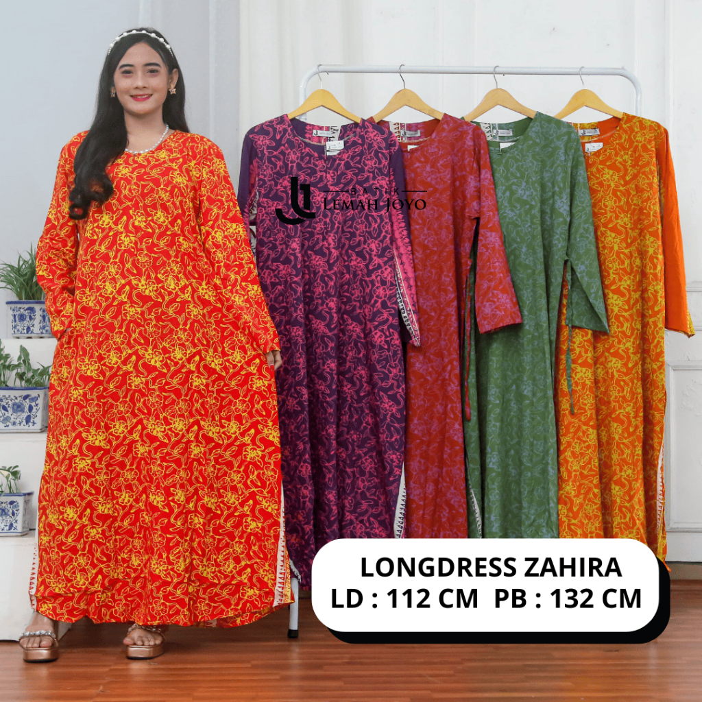 (Grosir Batik Cap) Longdress Batik / longdress batik klok / Longdress Simpel / Longdress Batik Cap /