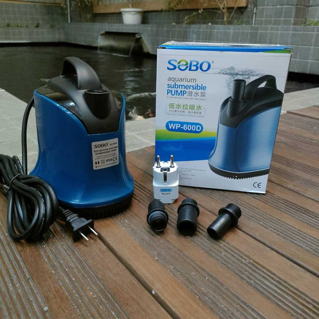 Pompa Celup Aquarium Kolam Minimalis Sobo WP 600D 5000 L/H Original Sobo Kolam Ikan