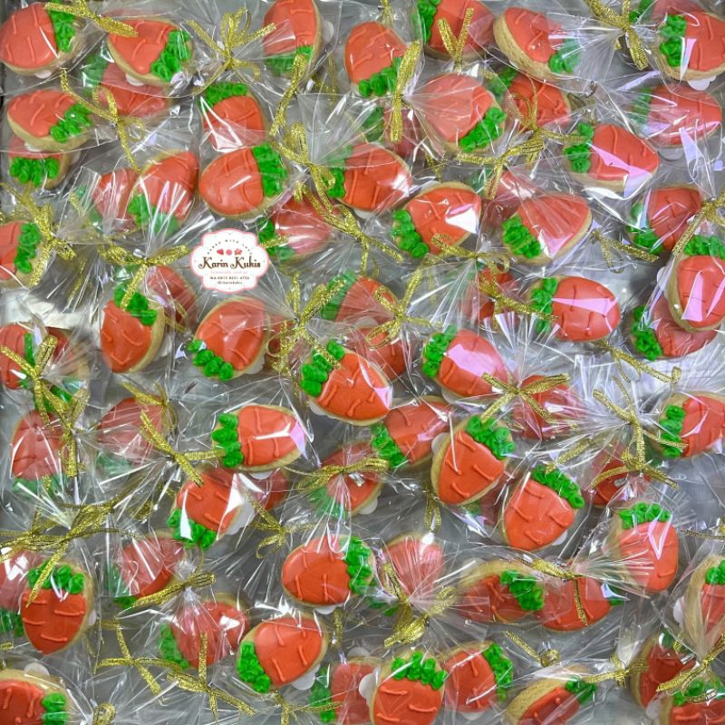 

Kukis hias, Kukis karakter tema wortel (minimal order 10pcs)