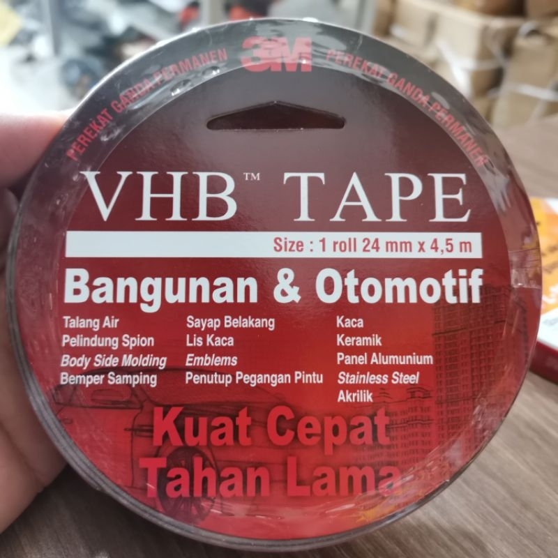 

double tape 3M VHB 24 mm x 4.5 meter Doubletape lem 3m