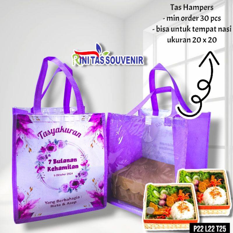 

Tas Tasyakuran 4 Bulanan Tas Hajatan Tas Aqiqah Tas Kotak Nasi