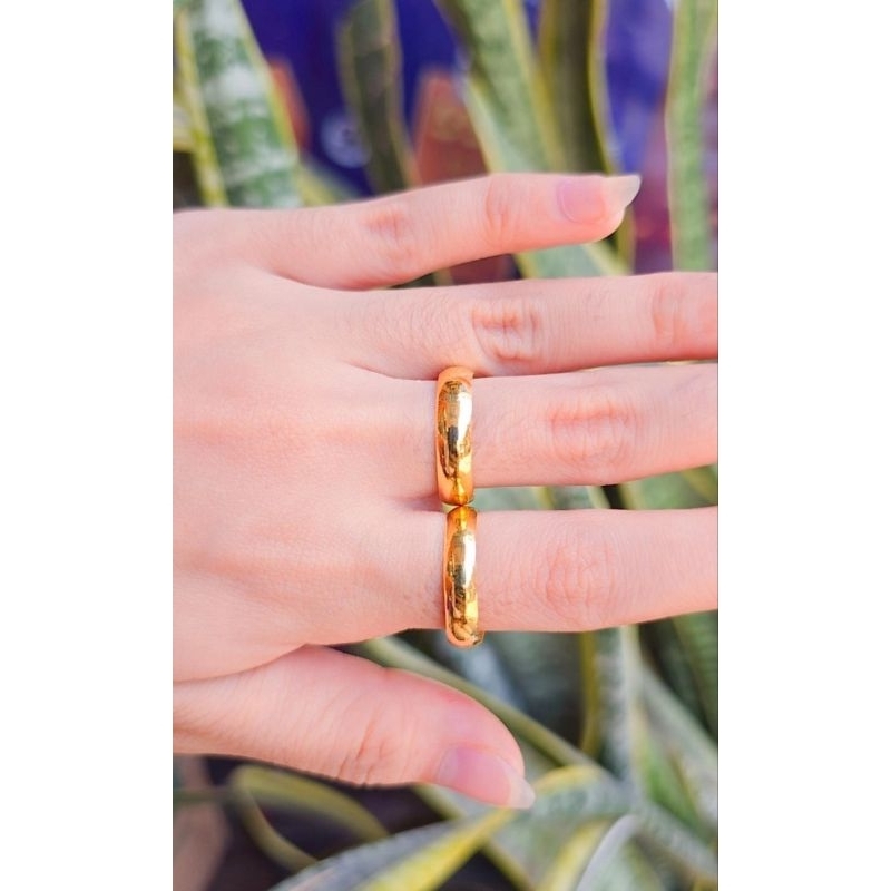 cincin Polos emas murni 99