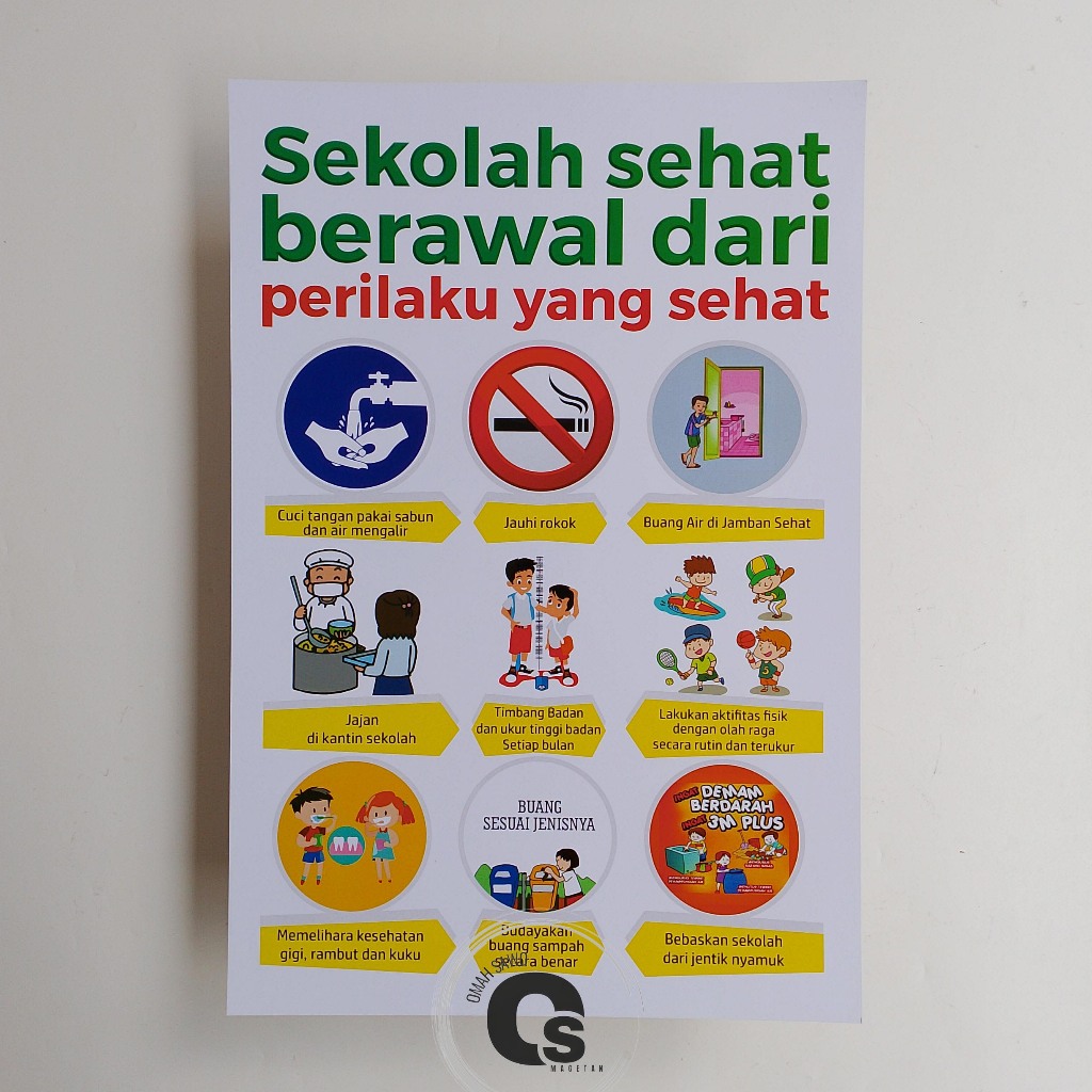 Poster PHBS Di Sekolah  - Poster Sekolah - Kesehatan