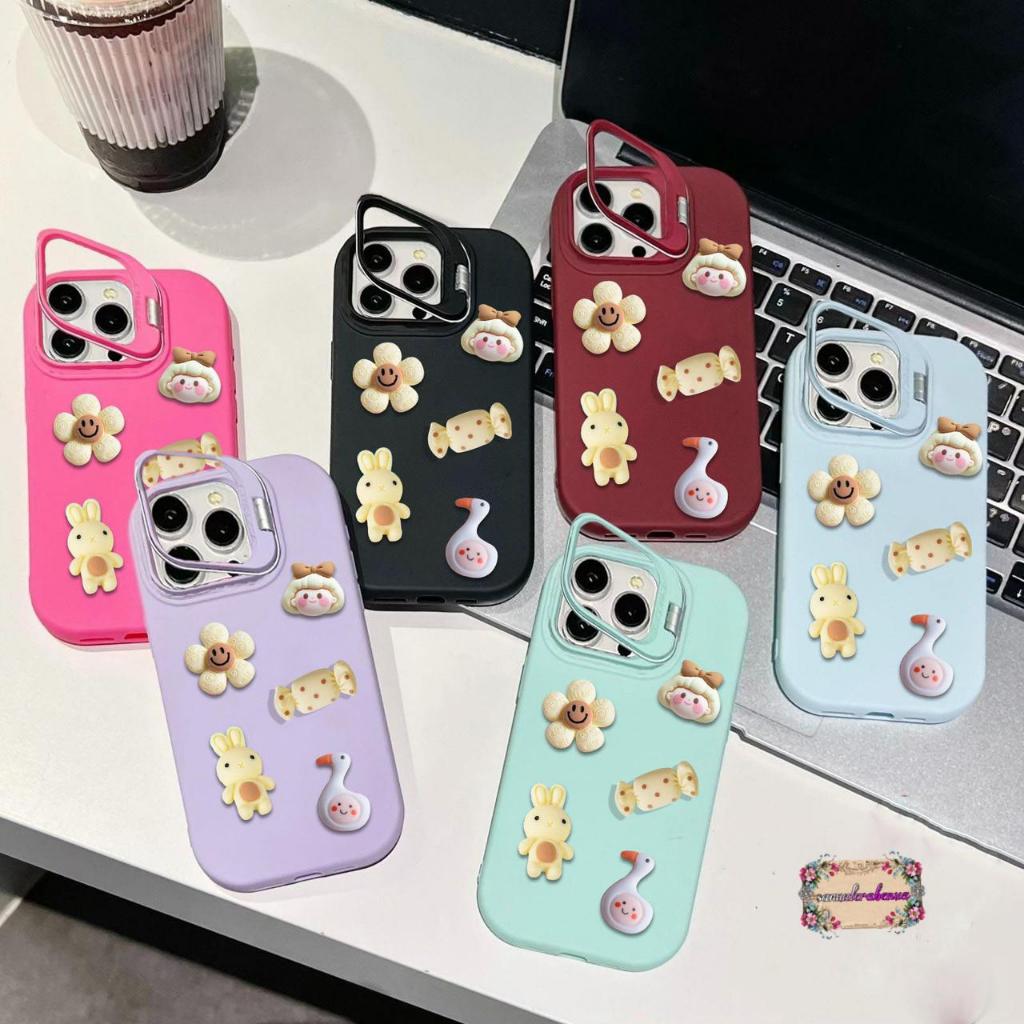 GC105 3D CUTIE DOLL CARACTER MACARON STAND SOFTCASE/CASING HP COMPATIBLE FOR SAMSUNG A03S A02S A03 C