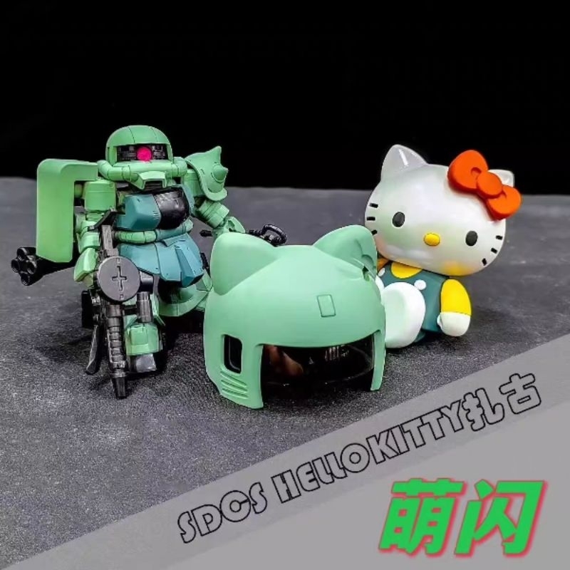 SD Zaku Green Hello Kitty Fighter