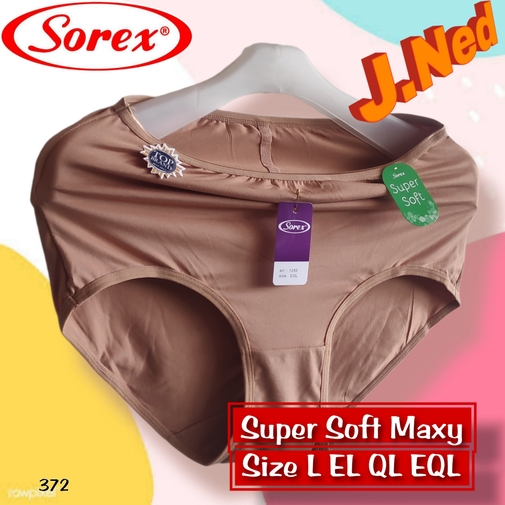 J372 (1-3 pcs) Sorex Celana Dalam Wanita Dewasa, Celana Dalam Perempuan Sorex Size L - EQL
