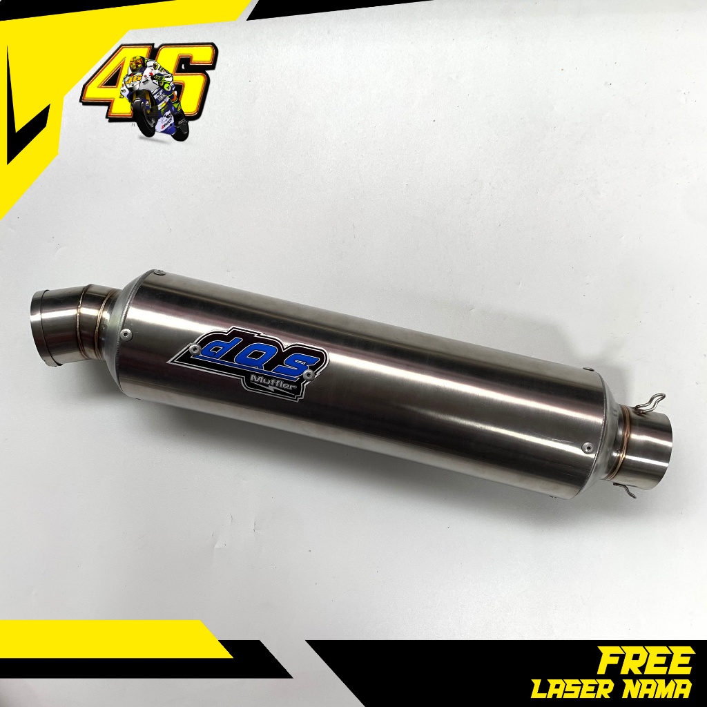 SLINCER KNALPOT RACING DOS BULAT JENONG 40CM INLET 50MM