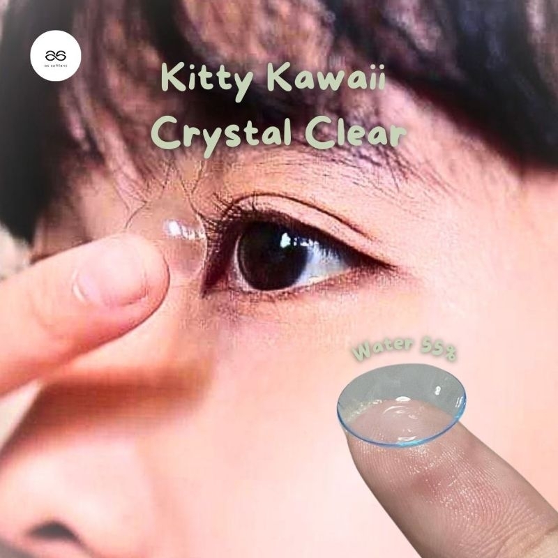 AS Softlens Crystal Bening Kitty Kawaii Original / Harga sepasang