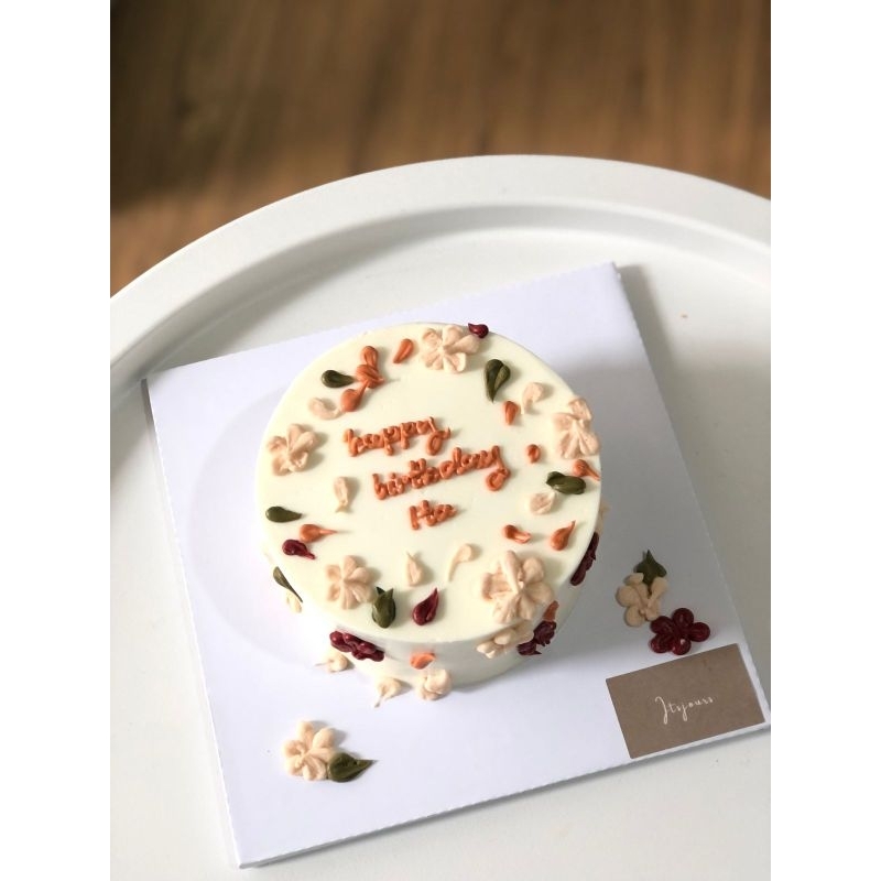 

flowers korean cake by itsjours cake