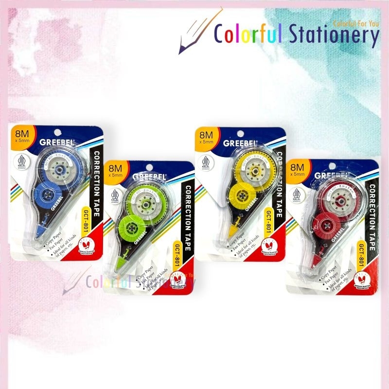 

Correction Tape/Tip X Kertas Greebel GCT 801 (Pcs)