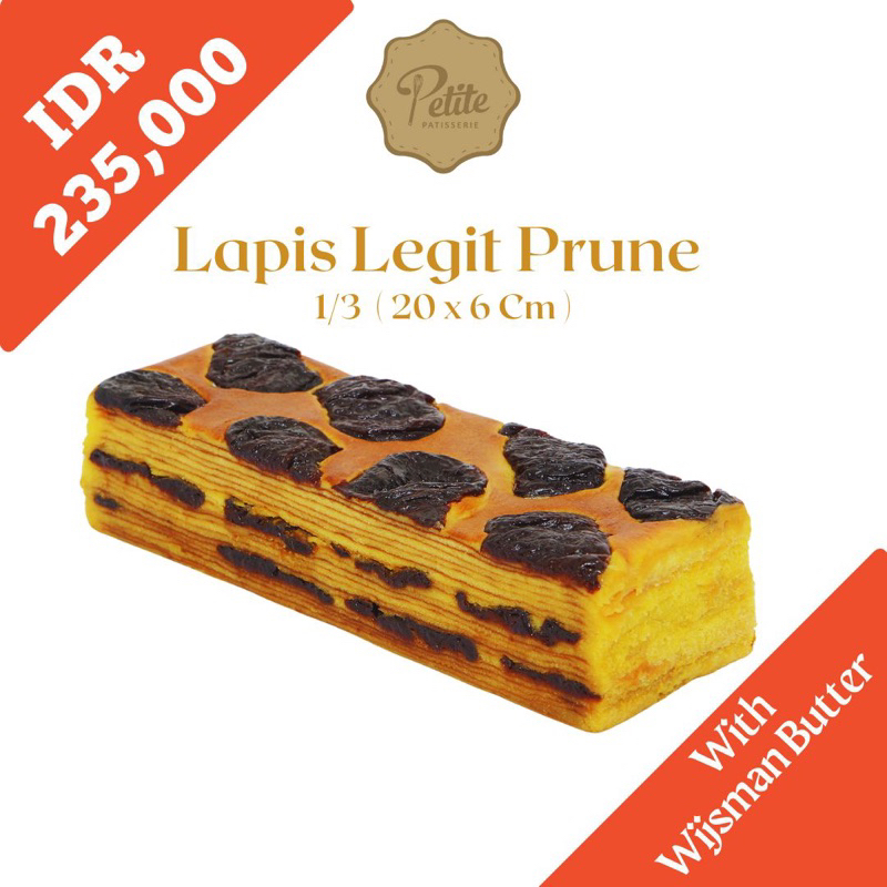 

Lapis Legit Wijsman Prunes 1/3 loyang (20x6cm)