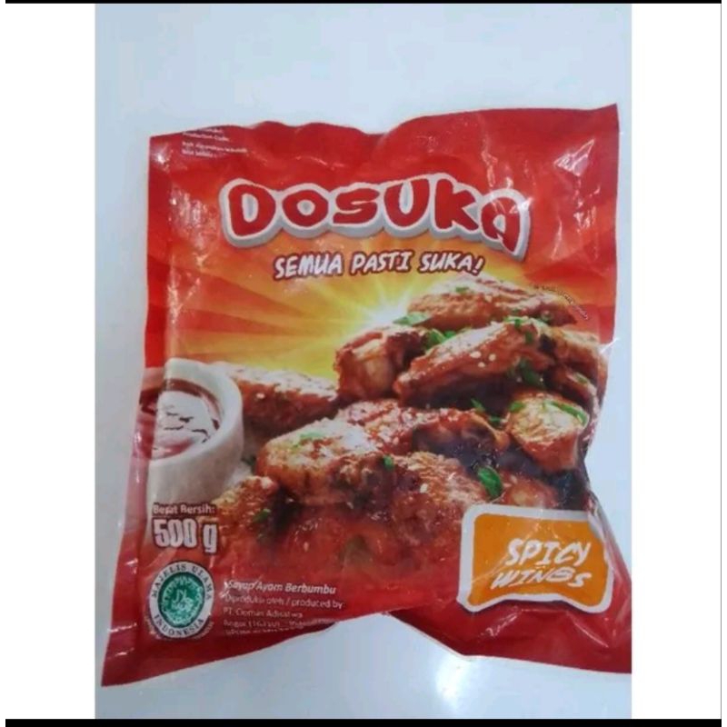 

Dosuka Spicy Wings 500g Bogor Frozen