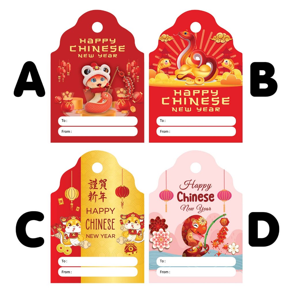 

25 PCS Hang Tag Imlek / Hang Tag Chinese New Year B