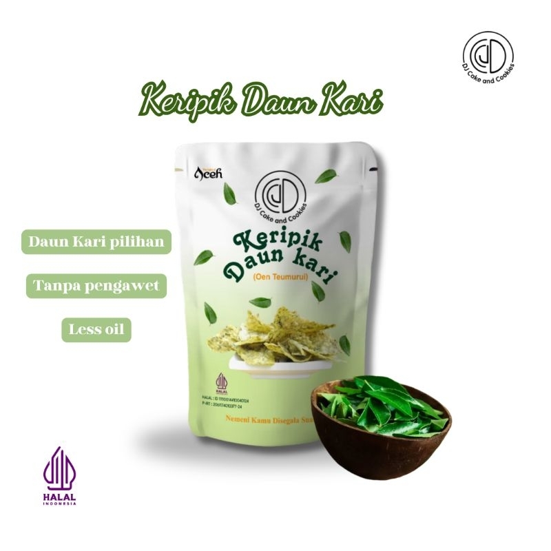

Curry Leaf chips 105gr - Keripik Daun Kari Camilan Jajanan Enak